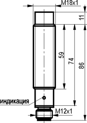 Габариты ISN EC42A-02G-8-LS27